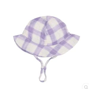 ANGEL DEAR - Organic Lavender Rose + Gingham Sunhat, Various Sizes.